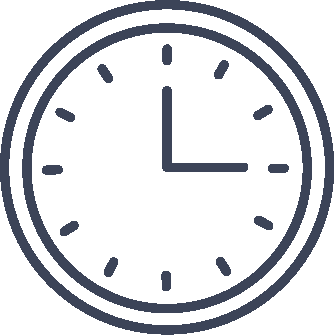 Clock icon to convey how long you should leave your pre-shampoo conditioner in